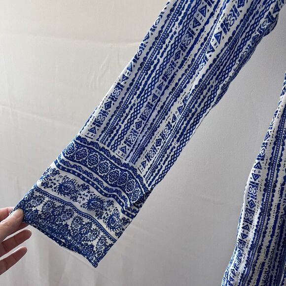 NWOT KIDSFORM Women Boho Mini Dress Floral Printed Deep V-Neck Bohemian Small - Picture 4 of 8